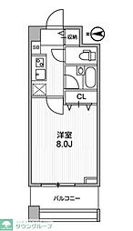 アーデン両国 1Kの間取図画像