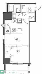 ハーモニーレジデンス菊川ステーションフロント 1LDKの間取図画像