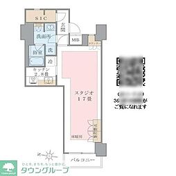 Brilliaist東雲キャナルコート 1Kの間取図画像