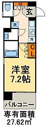 COMFORIA錦糸町 1Kの間取図画像