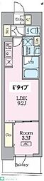 Garden Xavis門前仲町 1LDKの間取図画像