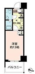 MFPRコート木場公園 1Kの間取図画像