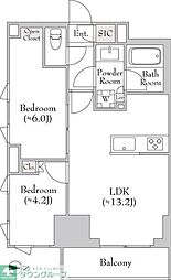 ルミーク錦糸町 2LDKの間取図画像