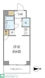 ウィンベル錦糸町NO3 ワンルームの間取図画像