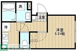 (仮称)大島8丁目新築計画 1Kの間取図画像