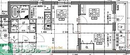 ラヴィエール住吉駅前 2LDKの間取図画像