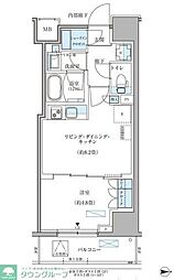 パークアクシス住吉ガーデンスクエア 1LDKの間取図画像