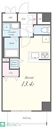 SunriseResidence ワンルームの間取図画像
