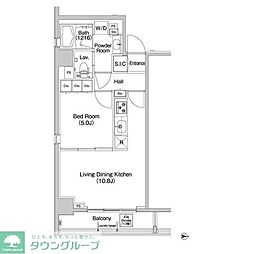 COMFORIA錦糸町 1LDKの間取図画像