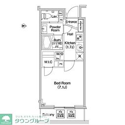 COMFORIA錦糸町 1Kの間取図画像
