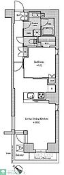 ブリリアイスト文京六義園 1LDKの間取図画像