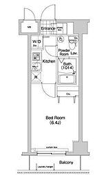 コンフォリア木場公園 1Kの間取図画像