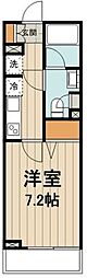パークアクシス住吉 1Kの間取図画像