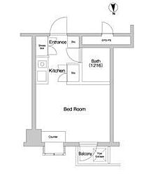 千歳プラザ ワンルームの間取図画像