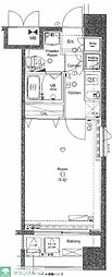 MAKESDESIGN東陽町 1Kの間取図画像