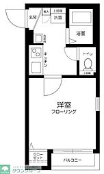 メゾンドソレイユ大島 1Kの間取図画像