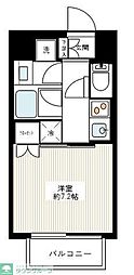 サンウッド錦糸町フラッツ 1Kの間取図画像