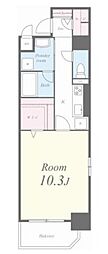 メグリオ住吉 1Kの間取図画像
