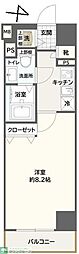 AXASTOKYOEASTGARDEN 1Kの間取図画像
