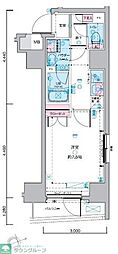 ジェイノヴィア浅草蔵前スカイガーデン 1Kの間取図画像