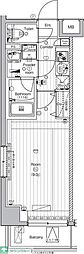 ルミードキューブ菊川プレミアム 1Kの間取図画像