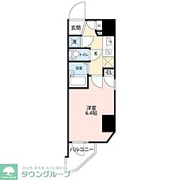 ヴォーガコルテ亀戸駅前 1Kの間取図画像