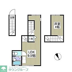 コートM&APart10 1Kの間取図画像