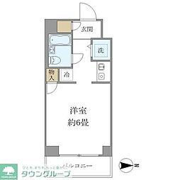 ウィンベル錦糸町NO3 ワンルームの間取図画像