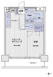 エスティメゾン大島 1LDKの間取図画像
