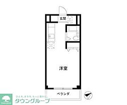 エステートピア日吉 ワンルームの間取図画像
