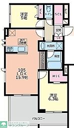 Bel Cielo日吉 2LDKの間取図画像