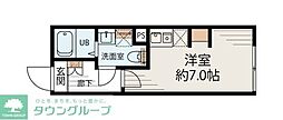 S-Terrace 元住吉 ワンルームの間取図画像