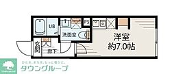 S-Terrace 元住吉 ワンルームの間取図画像