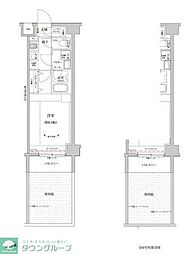 RELUXIA GRANDE 川崎 1Kの間取図画像