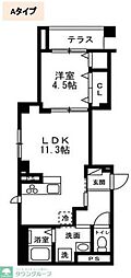 ディアコートあざみ野 1LDKの間取図画像