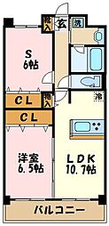 コンフォート新横浜 1SLDKの間取図画像