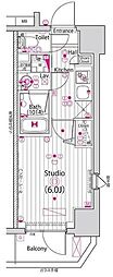 GALASTATION横浜子安 1Kの間取図画像