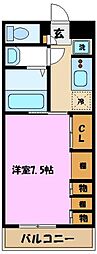 リブリ・アビタシオン 1Kの間取図画像