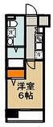 スカイコート川崎西口2 1Kの間取図画像