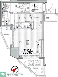 ジーコンフォートウエスト横浜 1Kの間取図画像