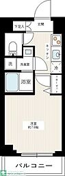 MAXIV武蔵新城 1Kの間取図画像