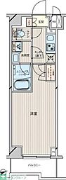 ルーブル川崎矢向弐番館 1Kの間取図画像