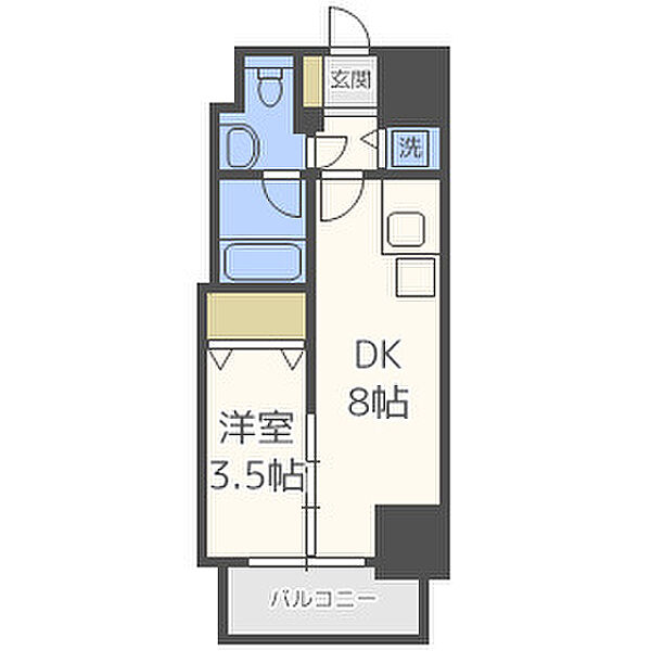 イグレック南本町 ｜大阪府大阪市中央区博労町1丁目(賃貸マンション1LDK・5階・28.35㎡)の写真 その2