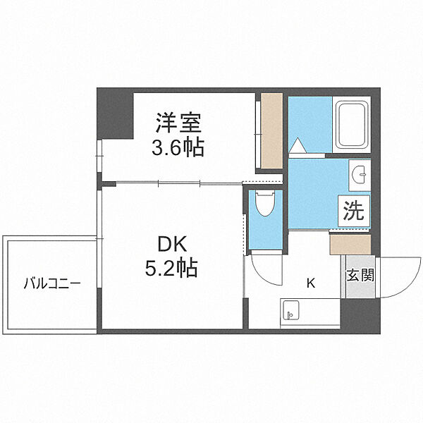 セレニテ本町リアン ｜大阪府大阪市中央区北久宝寺町2丁目(賃貸マンション2K・4階・27.04㎡)の写真 その2