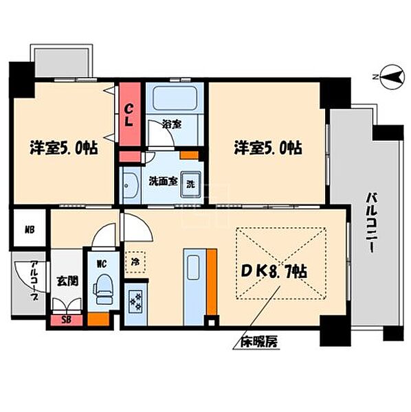 エステムプラザ心斎橋エグゼ ｜大阪府大阪市中央区島之内1丁目(賃貸マンション1SDK・7階・42.37㎡)の写真 その2