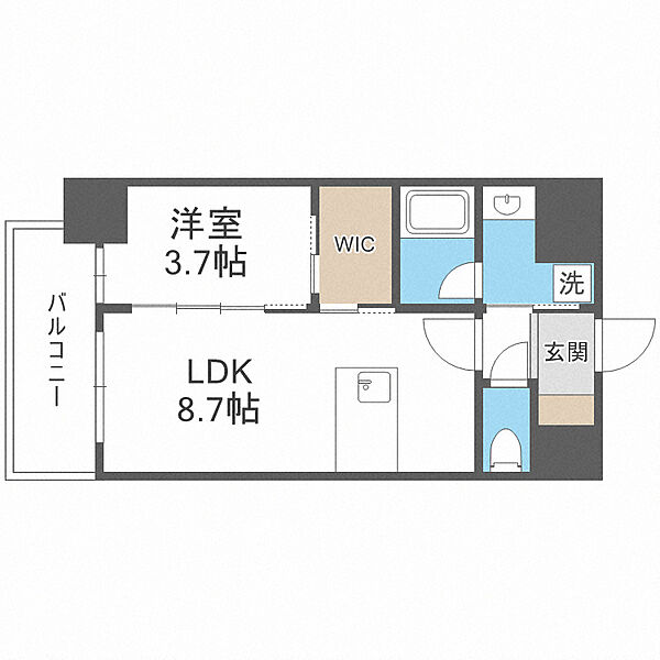 リヴェント福島 ｜大阪府大阪市福島区鷺洲3丁目(賃貸マンション1LDK・3階・32.55㎡)の写真 その2