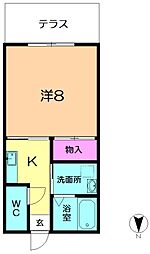 間取図画像 1K