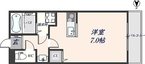 ウエストランドK 503｜大阪府大阪市平野区加美北9丁目(賃貸マンション1R・5階・21.60㎡)の写真 その2