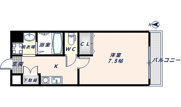 シャトー雅 ｜大阪府東大阪市永和2丁目(賃貸マンション1K・2階・27.00㎡)の写真 その2