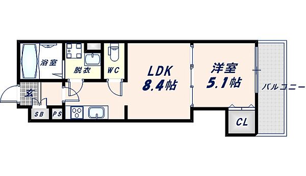 クリエオーレ友井 ｜大阪府東大阪市友井4丁目(賃貸アパート1LDK・2階・32.52㎡)の写真 その2